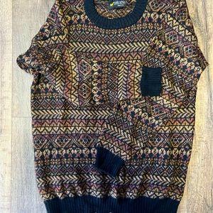 Unisex cozy handmade Peruvian baby alpaca sweater. Oversized.